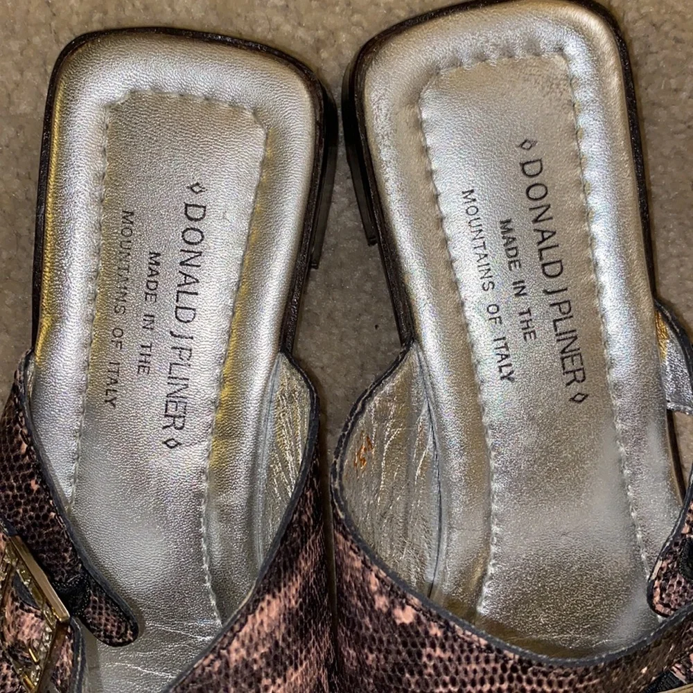 Donald J. Pliner snakeskin print